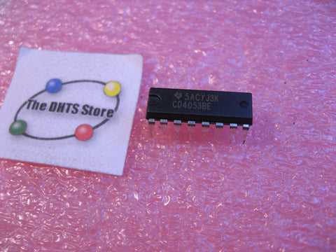 IC CD4053BE Texas Instruments CMOS Analog MUX-DeMUX 16 Pin DIP
