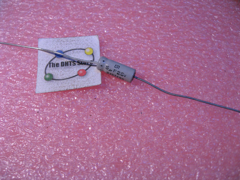 Capacitor Electrolytic 5uF 25VDC Axial General Instrument