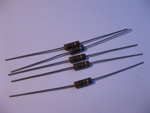 Resistor Carbon Composition 15000 Ohms 10% 1/2 Watt 5-Pack